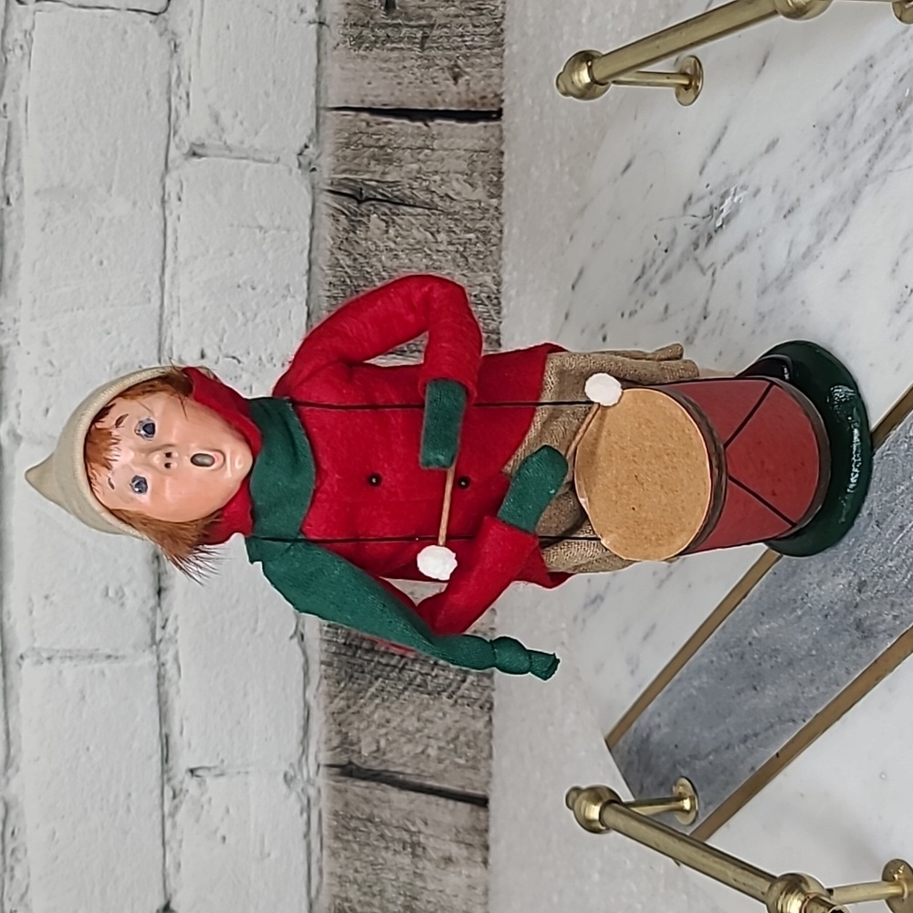 Byers' Choice Carolers Collectible Holiday '86 Drummer Boy (1st Edition) Vintage
